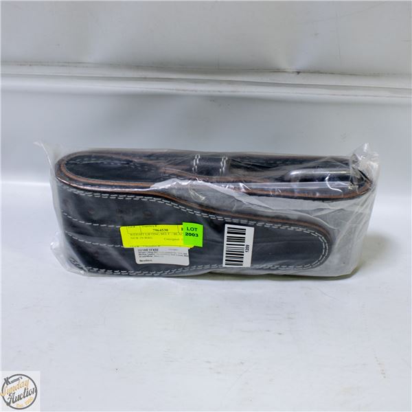 WEIGHT LIFTING BELT – BLACK – NEW IN BAG