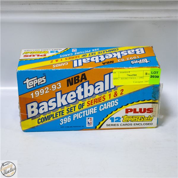 TOPPS – BASKETBALL – 1992