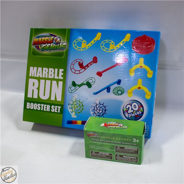 2 MARBLE RUN MARBLE GENUIS SETS