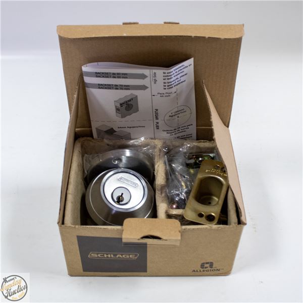 SCHLAGE ONE-WAY DEADBOLT LOCK WITH 2 KEYS