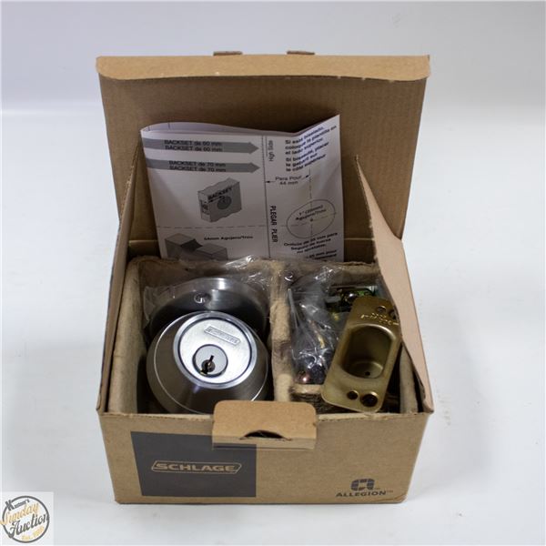 SCHLAGE ONE-WAY DEADBOLT LOCK WITH 2 KEYS