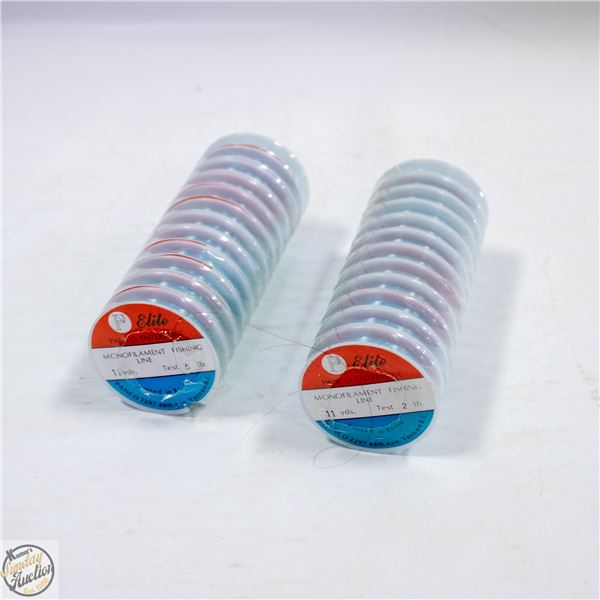 24 SPOOLS MONOFILAMENT FISHING LINE