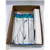 Image 1 : 12 X 3 PACKS COATED WIRE LEADERS 30LB TEST