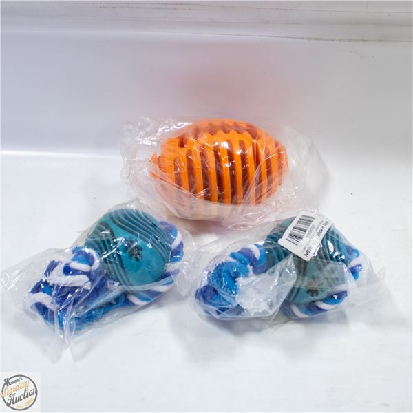 3 X DOG TOYS