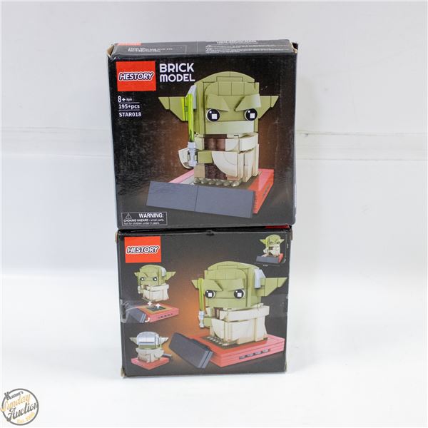 2X YODA LEGOLIKE STARWARS 195 PIECE KITS
