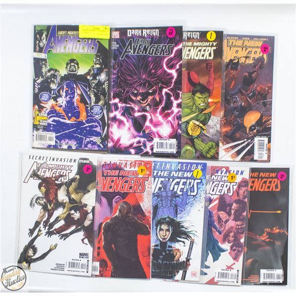 MARVEL COMICS – AVENGERS – 9 COMICS