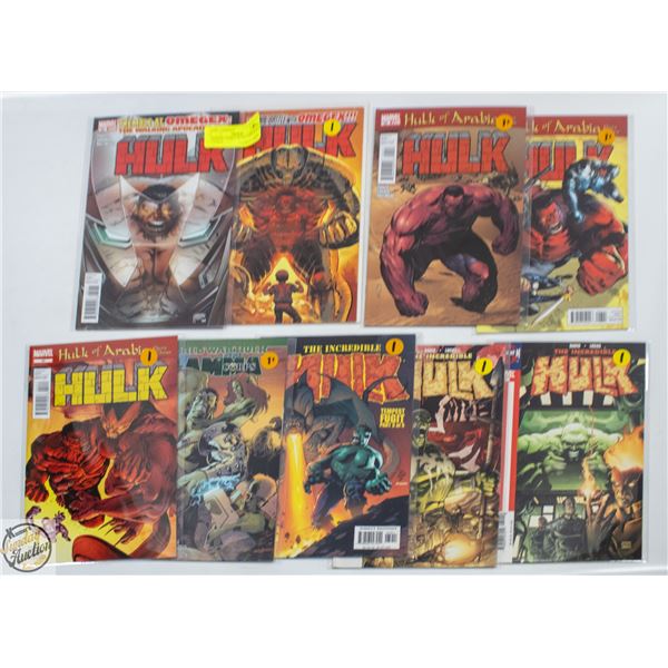 MARVEL COMICS HULK VARIOUS 9 COMICS