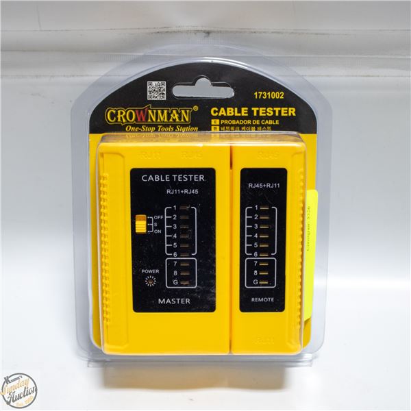 NEW CROWMAN CABLE TESTER