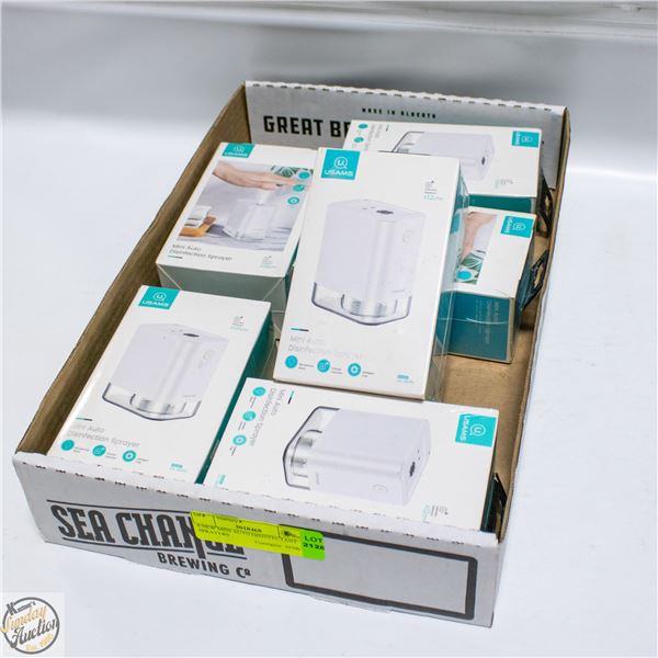 6 NEW MINI AUTO DISINFECTANT SPRAYERS