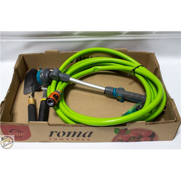 FLAT WITH GARDEN HOSE COMPLETE WITH
