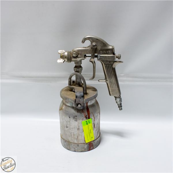 BINKS MO.26 AIR SPRAY GUN ALUMINUM TESTED WORKING