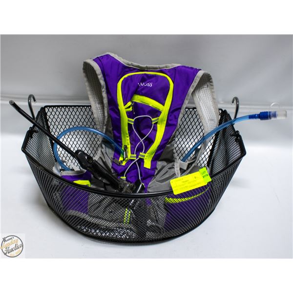 BICYCLE BASKET/BIKE KICK STAND/CYCLING BACKPACK