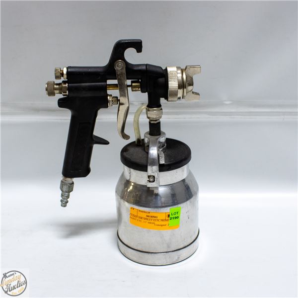 CLEAN AIR SPRAY GUN, PRIMER, PAINT ETC. 11" HIGH