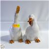 Image 1 : PORCELAIN GOOSE LOOKING TO THE RIGHT 12" HIGH