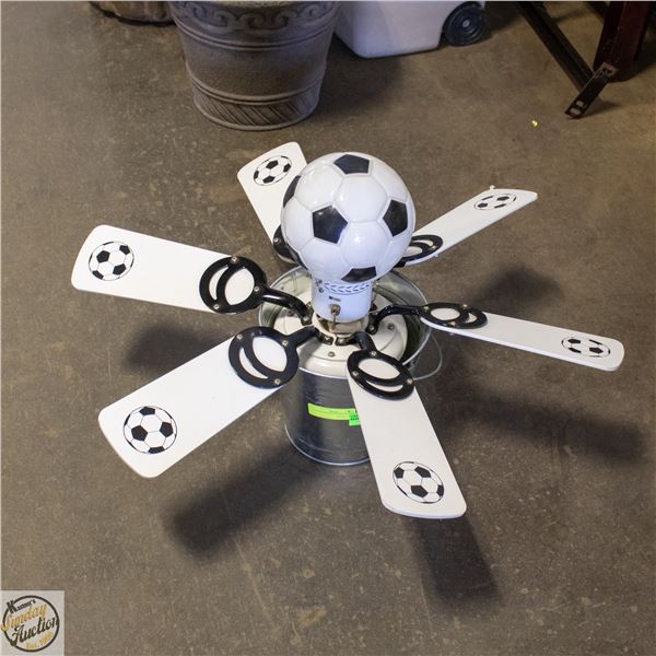 SOCCER CEILING FAN WITH LIGHT