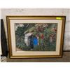 Image 1 : FRAMED ORIGINAL LORRAINE OBERG PRINT OF A PAINTING
