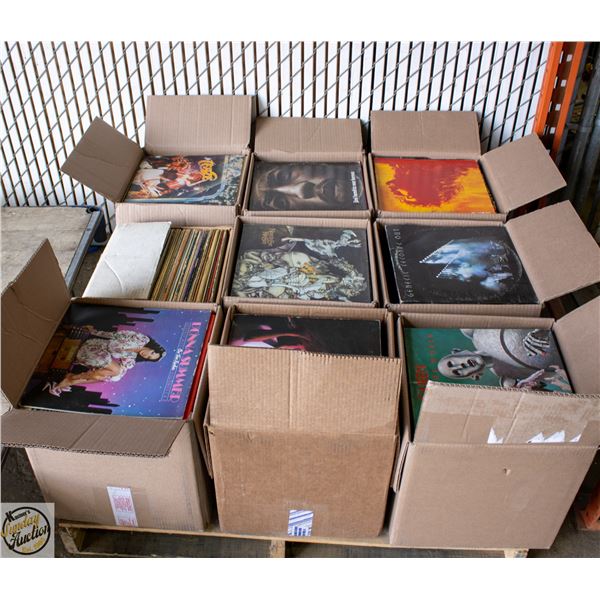 PALLET OF RECORDS: ROCK, POP, COUNTRY & MORE