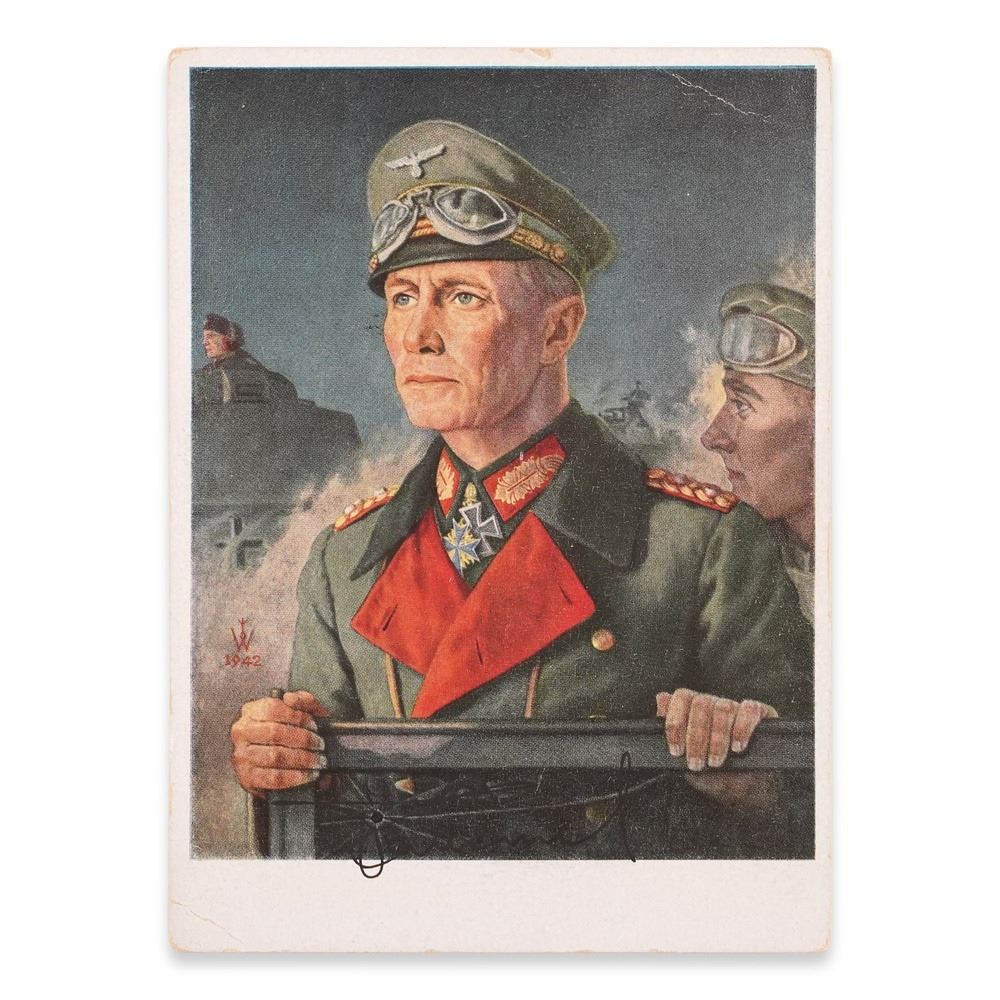 Erwin Rommel Edit ERWIN ROMMEL SIGNED POSTCARD