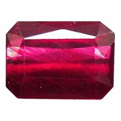 2.74ct Top Blood Red Ruby Emerald Cut Natural  (GEM-20096)