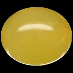 13.85ct Oval Cabochon Natural Unheated Yellow Opal (GEM-15268)
