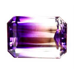 47.9ct Emerlad Cut Purple & White Amethyst (GEM-22518)