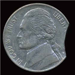 19?? Jefferson Nickel Clip Error Hi Grade (COI-5120)