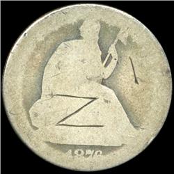 1876 Seated Half Circulated (COI-5836)