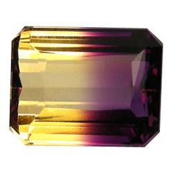 30.3ct Emerald Shape Bi-Color Ametrine (GEM-14571)