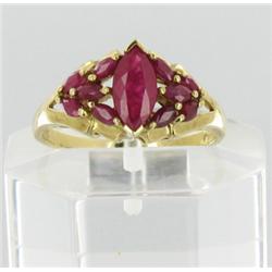 1.5ct Ruby 10k Gold Ladies Ring (JEW-1676)