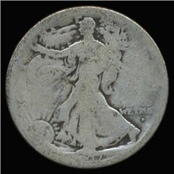 1917D Obverse Walking Liberty Half Dollar Circulated (COI-6334)