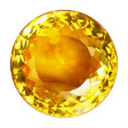 79.85ct AAAYellow Round Cut Citrine Rare (GEM-22533)