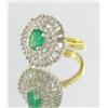 Image 1 : 2ct Ladies Colombian Emerald Diamond 14k Ring (JEW-1687)