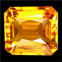 31.66ct Golden Yellow Emerald Cut Citrine (GEM-22523)