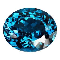 32.64ct Top London Blue Oval Cut Topaz (GEM-22532)