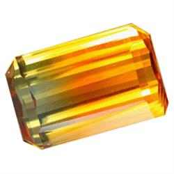 53.00ct AAA Bi Color Emerald Cut Citrine (GEM-22540)