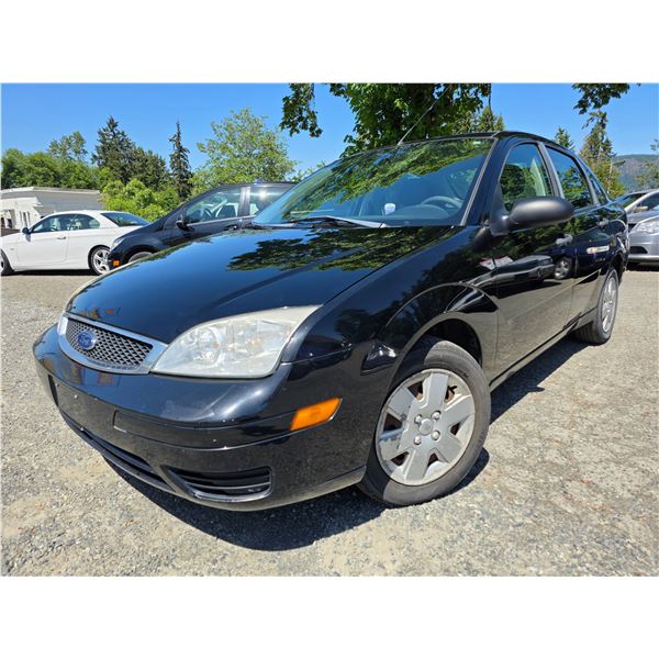 "NO RESERVE" - 2007 FORD FOCUS BLACK  157308 KMS - D280826
