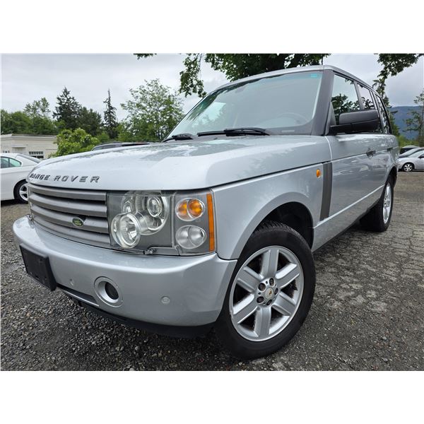 "NO RESERVE" - 2005 LAND ROVER RANGE ROVER SILVER  126318 KMS - D189434