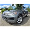 Image 1 : DUNCAN - 2014 VOLKSWAGEN TOUAREG GRAY 125132 KMS - D005812