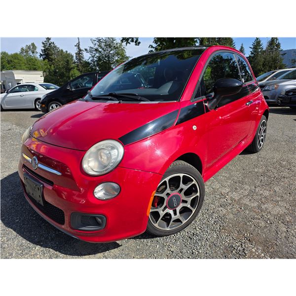 DUNCAN - 2012 FIAT 500 RED 68459 KMS - J510417