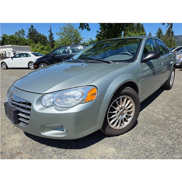 "NO RESERVE" - 2004 CHRYSLER SEBRING BLUE 154689 KMS - D353249