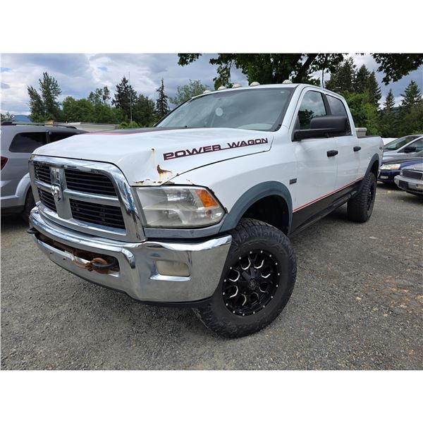 "NO RESERVE" - 2012 DODGE RAM WHITE 355312 KMS - P112892