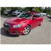Image 2 : "NO RESERVE" - 2012 CHEVROLET CRUZE RED 265119 KMS - J403035