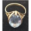 Image 1 : 10 Kt. Gold Ring w/ Blue Stone