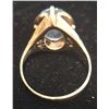 Image 2 : 10 Kt. Gold Ring w/ Blue Stone