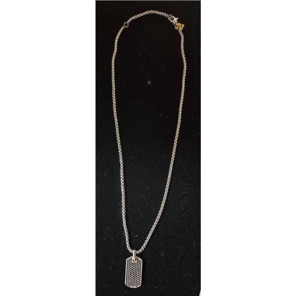 David Yurman Necklace w/ Sterling Silver Pendant