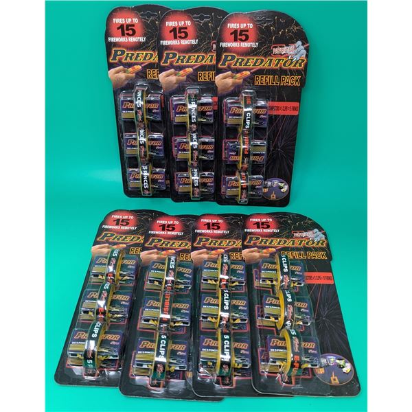 Lot of Predator Remote Firework Launcher Refill Packs