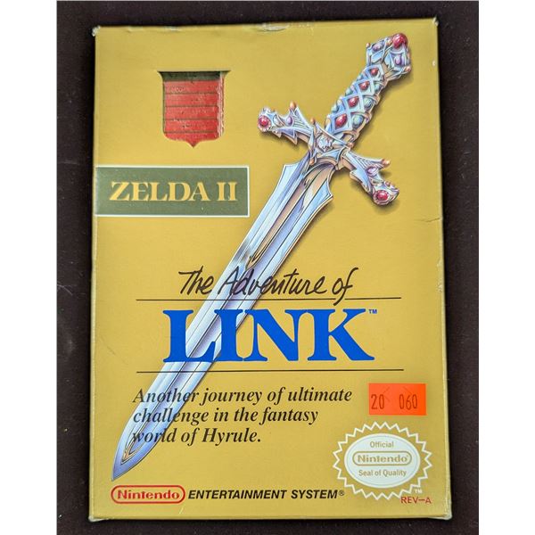 Nintendo Entertainment System Zelda II: The Adventure of Link Game Cartridge