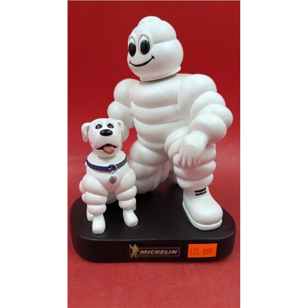 Collectible Michelin Man & Dog Advertising Bobbleheads