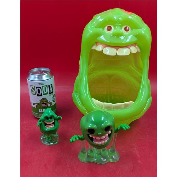 Ghostbusters Slimer Collectibles w/ Funko Soda Figure, Popcorn Bucket, & More