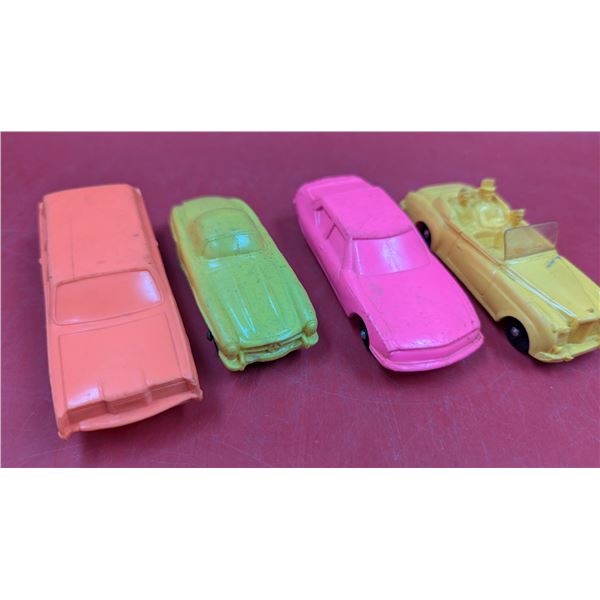 Lot of 1975 Imperial Neon Coloured Plastic Cars